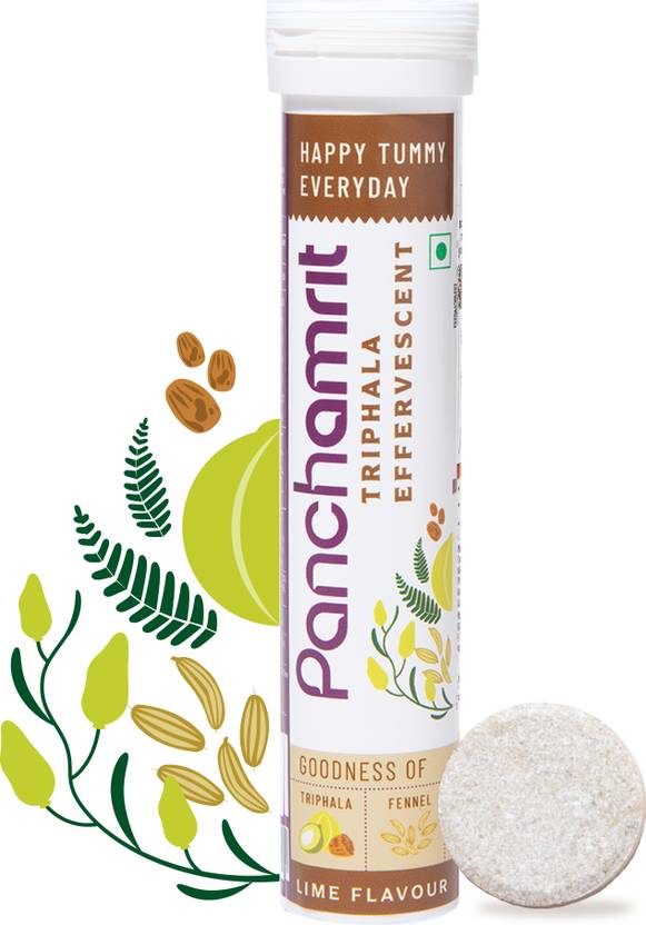 Panchamrit Triphala Effervescent 20 Tablets Helps relieve