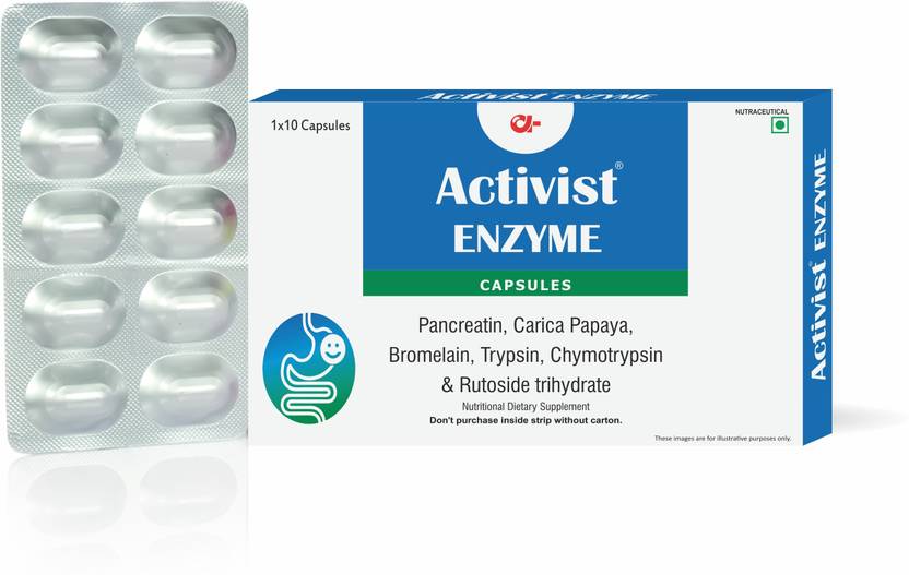 Activist Digestive Enzyme Supplement with Bromelain & Papain for