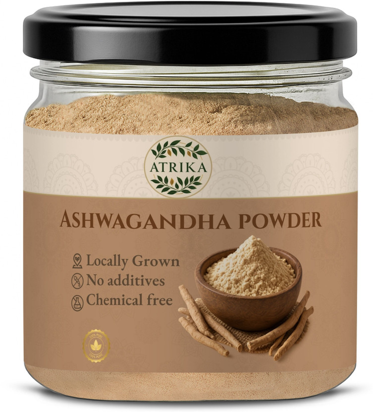 Atrika Ashwagandha Powder | Pure Root Powder for Stress Relief & Strength(150 g)