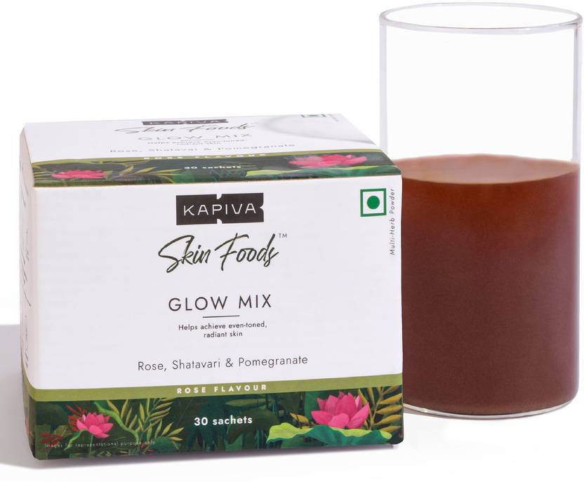 Kapiva Skin Foods Glow Mix, Ayurvedic Beauty Supplement for Healthy