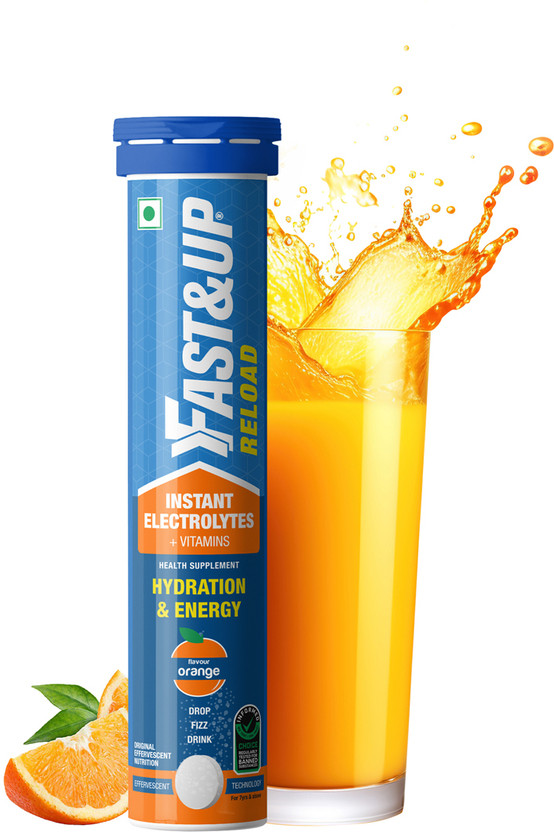 FAST&UP Reload Electrolytes For Hydration With Instant Energy Formula-Energy Drink(20 Tablets)