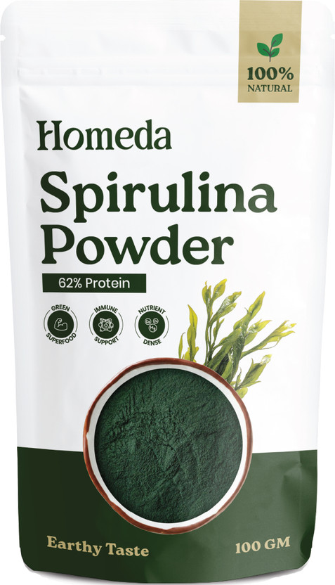 Shudh Shudh Online Pure Spirulina Powder Organic, Spriluna, Immunity, Spirolina Superfood, Smoothie(100 g) - Flipkart Deal