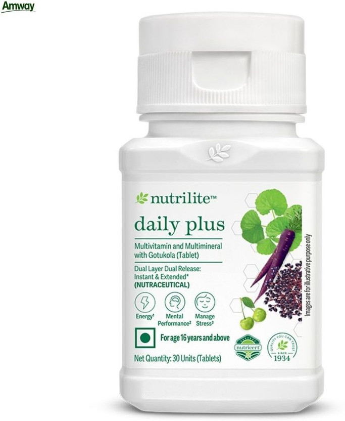 Amway Nutrilite Daily Plus – Holistic Wellness for Modern Lifestyles |(30 Tablets)