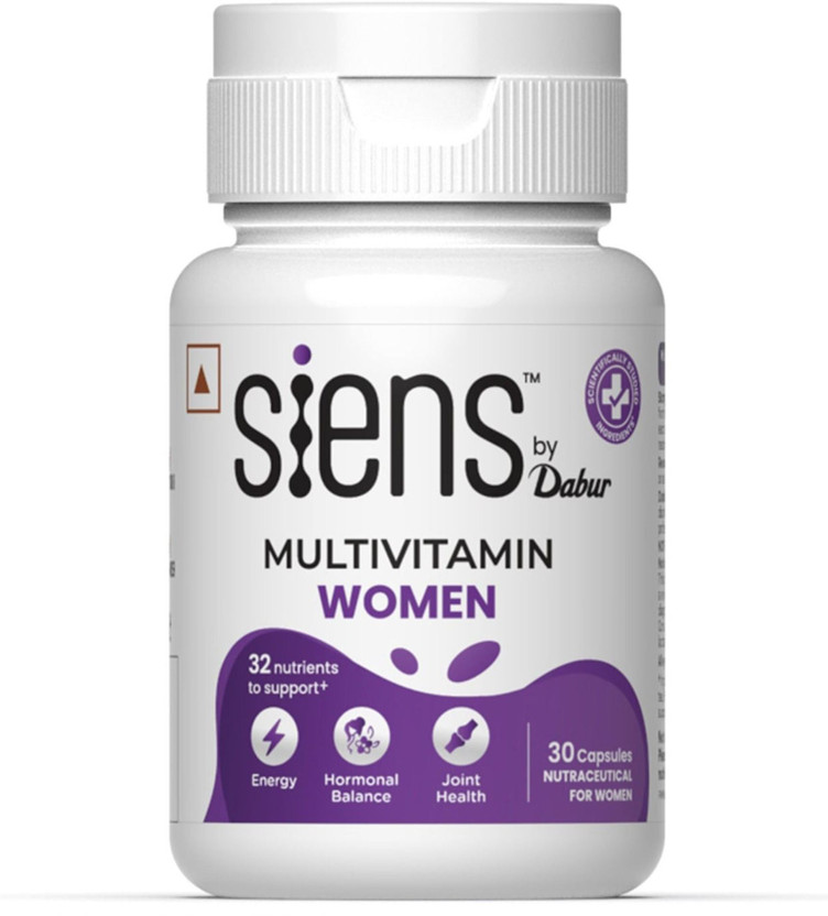 Siens By Dabur Multivitamin for Women-30 tablets|Boosts Energy, Hormonal balance & Joint Health(37.8 g)
