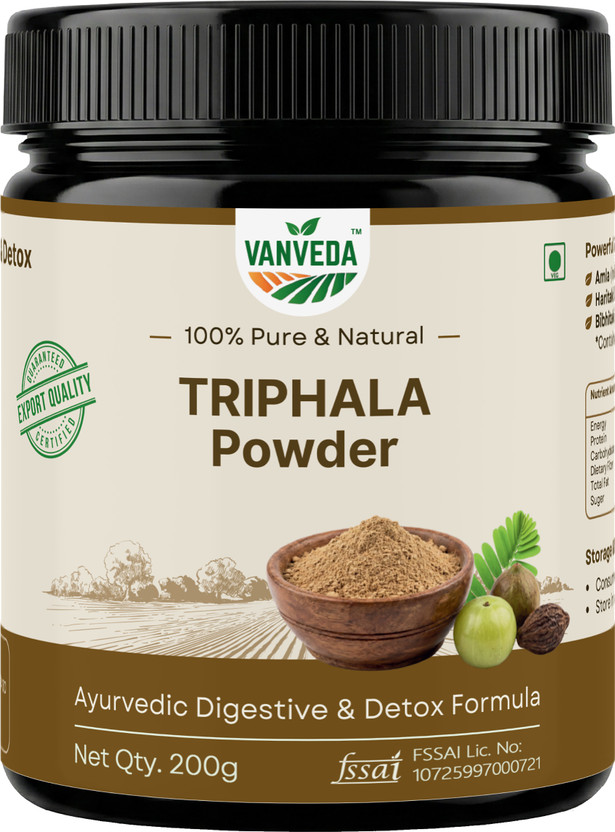 Vanveda Vanveda Organic Triphala Powder 200g Ayurvedic Herbal Powder(200 g) - Flipkart Deal