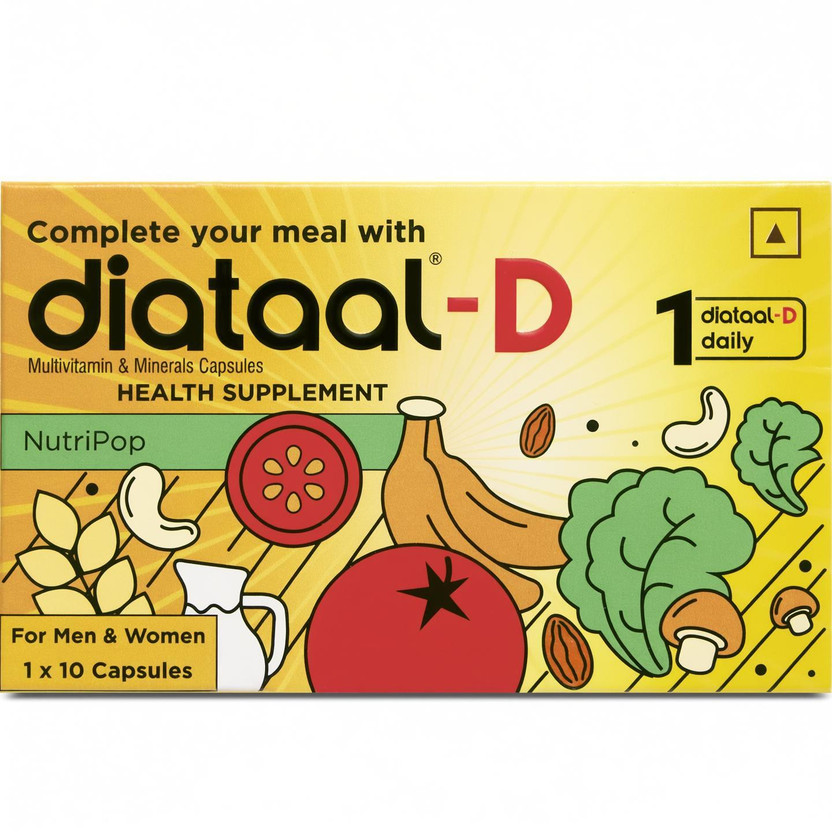 Diataal Diataal Multivitamin vit. D & ALA Sustained Energy Heart Health 10 Cap For Men & Women(3 x 10 Capsules) - Flipkart Deal