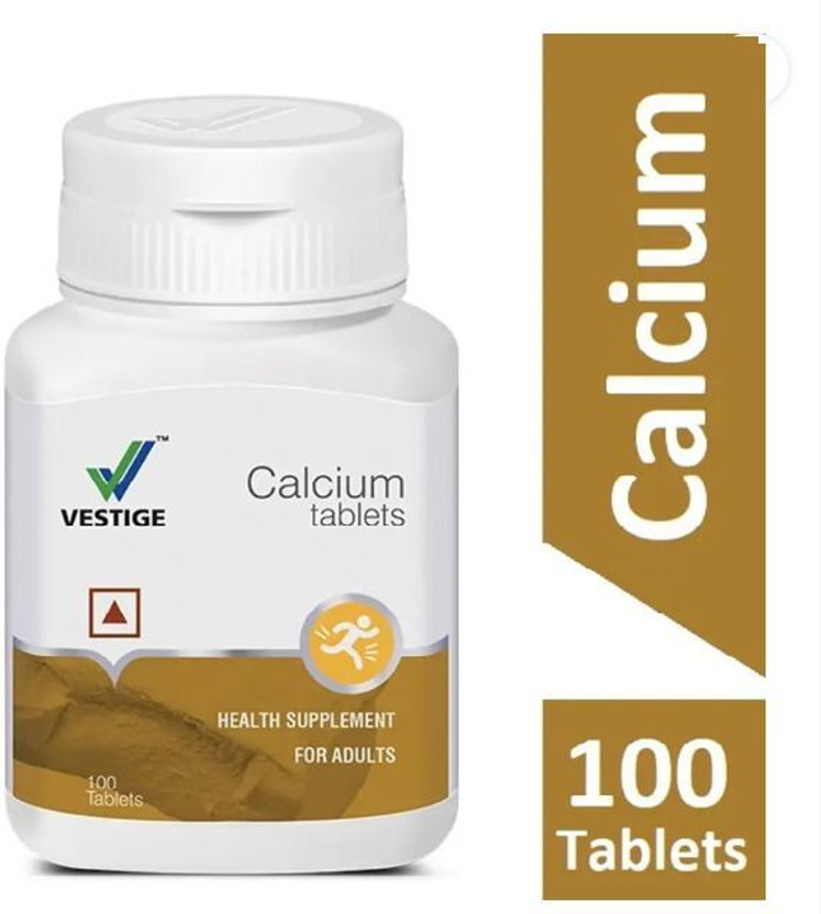 Vestige Calcium 100 Tablets (for joint pains & bone health )(100 Tablets)