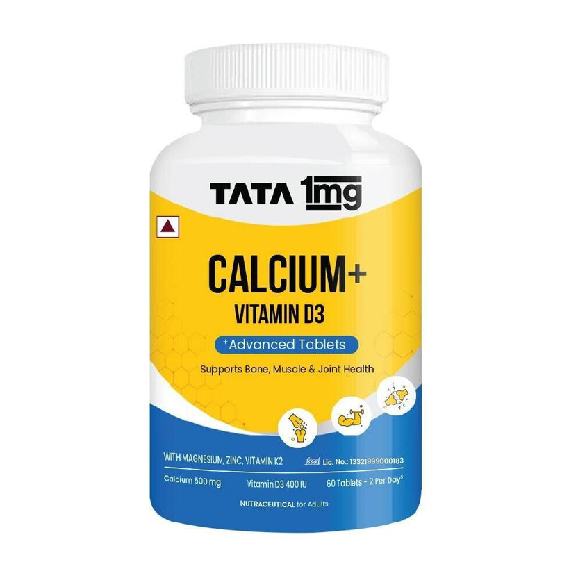 TATA TATA 1mg Calcium + D3 Tablet for better absorption Of Calcium, Joint Health & Immunity(60 Tablets) - Flipkart Deal