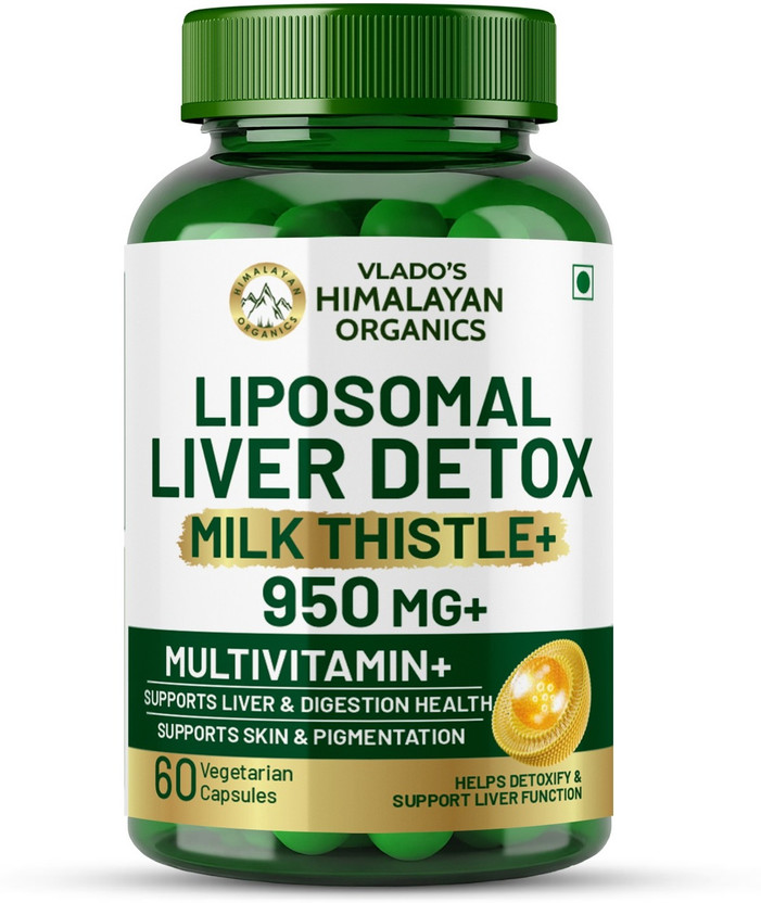 Vlado's Himalayan Organics Plant Based Liver Support with Milk Thistle(60 No)