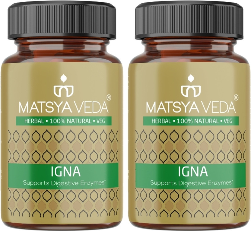 MATSYAVEDA MATSYAVEDA Igna: Digestive Enzymes for Gut Health(2 x 60 Capsules) - Flipkart Deal