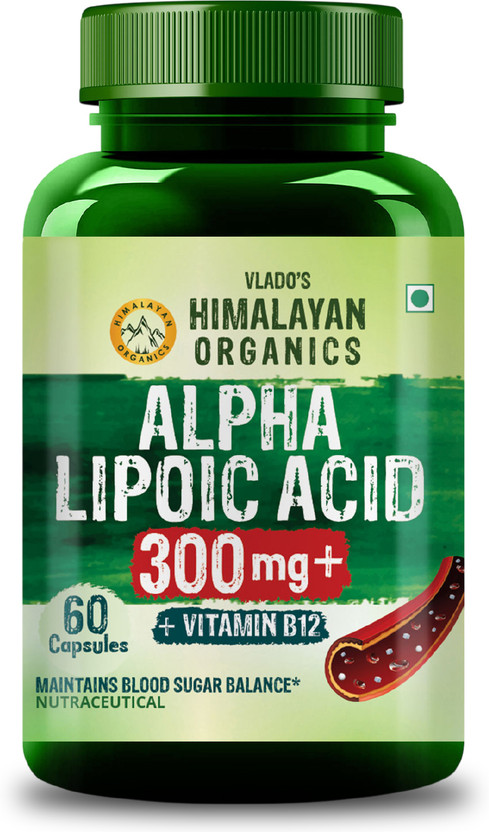 Vlado's Himalayan Organics Alpha Lipoic Acid 300mg Healthy Blood Sugar, Antioxidant Heart Functioning(40 mg)