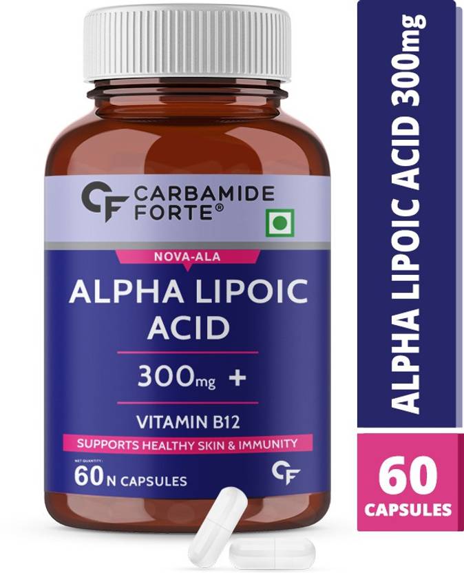 CF Alpha Lipoic Acid 300 mg Capsules with Vitamin B12 & Lycopene ALA