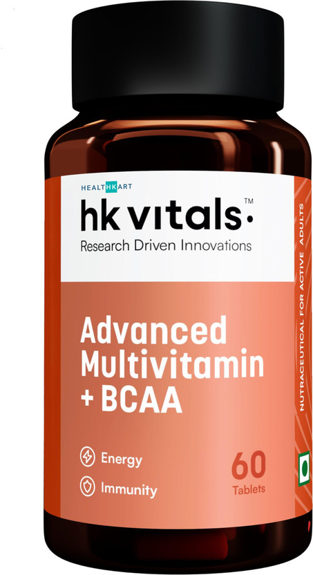 HEALTHKART HK Vitals Advanced Multivitamin with BCAA, Minerals, Amino(60 Tablets)