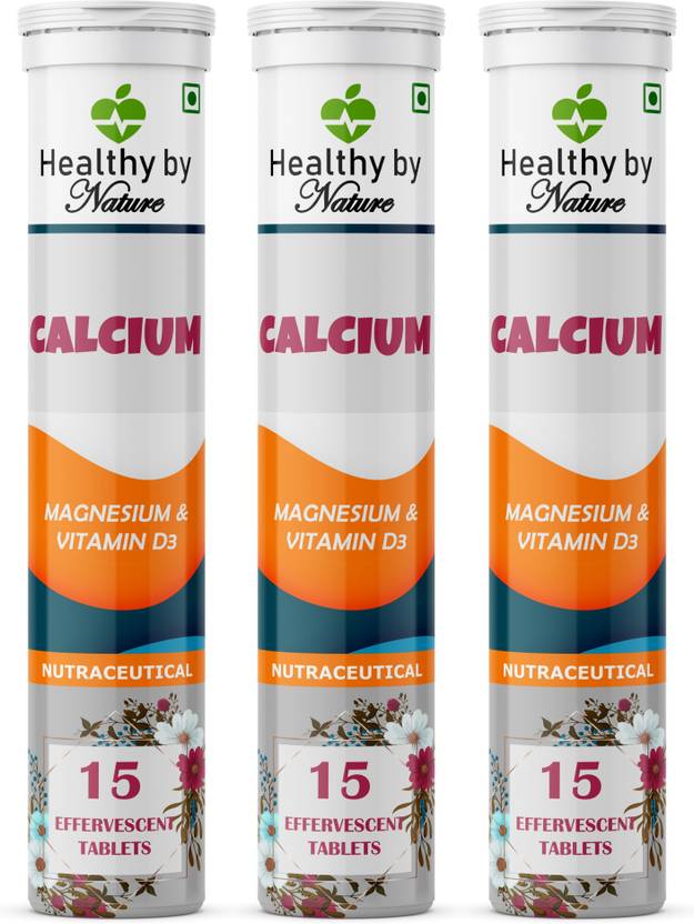 Healthy By Nature Calcium Magnesium with Vitamin D3 45 Effervescents