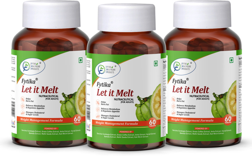 FYTIKA FYTIKA Let it Melt - Natural Weight Management Supplement - 60 Tablets (Pack of 3)(3 x 60 Tablets) - Flipkart Deal