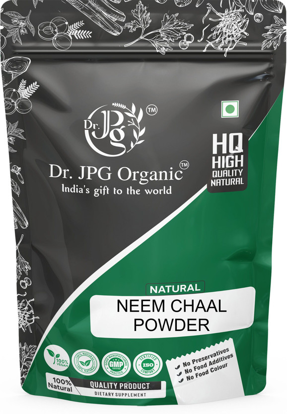 Dr. JPG Organic Neem Chhal Powder / Neem Bark Powder / Azadirachta Indica / ISO & GMP Certified.(200 g)