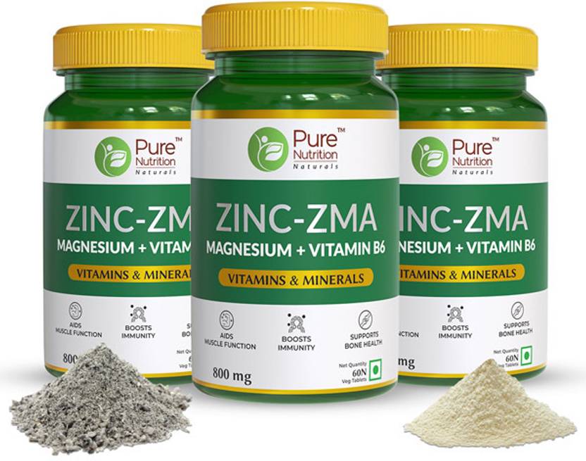 Pure Nutrition Zinc ZMA Plus Boosts Immunity and Supports Brain