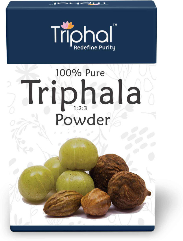 Triphal Triphala Powder - Contains Organic Haritaki, Bibhitaki and Amalaki(200 g)