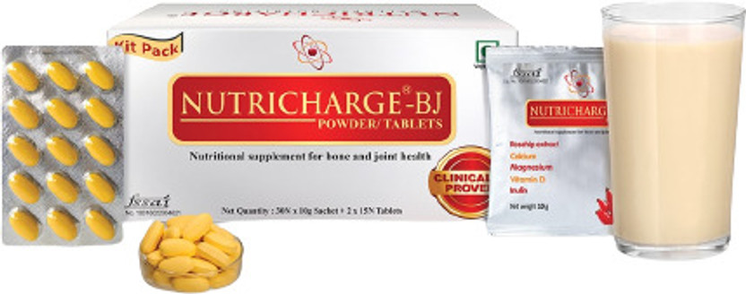 Nutricharge BJ Nutritional Supplement For Bone And Joint Health(30 mg)