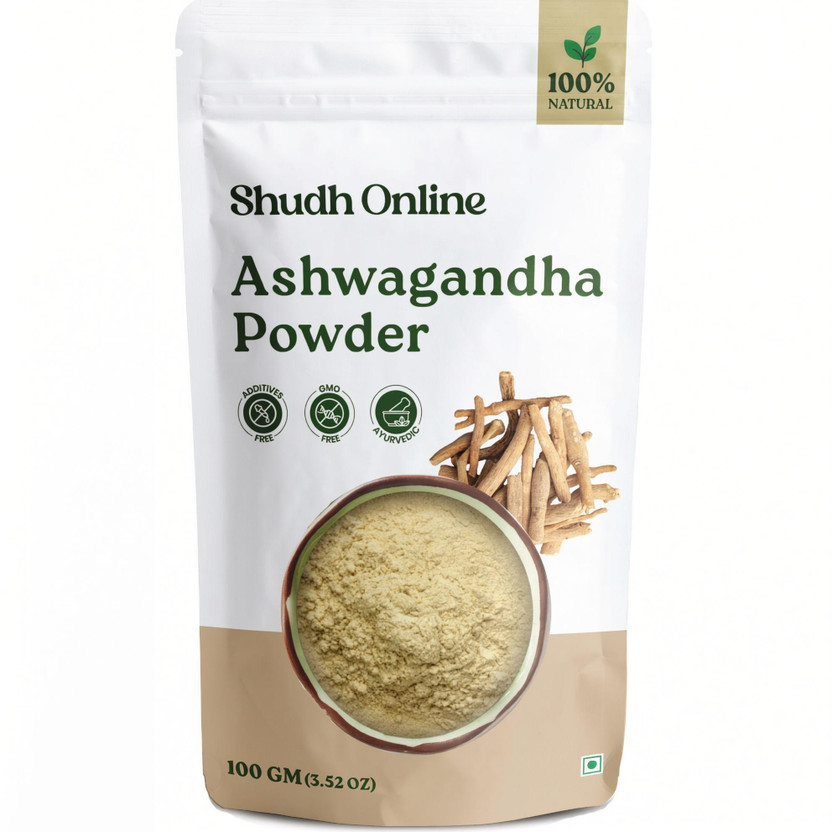 Shudh Shudh Online Pure Aswagandhada Powder, Ashwagandha root, Asvagandha, Aswaghanda, Aswagandha(100 g) - Flipkart Deal