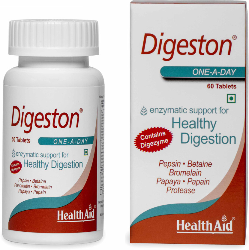 HealthAid Digeston - Digestive Enzyme Blend for Healthy Digestion & Relief(60 No)