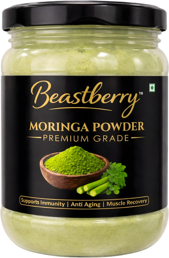 Beastberry Moringa Powder | Premium Grade | 100% Natural | Nutrient Rich Superfood(200 g)