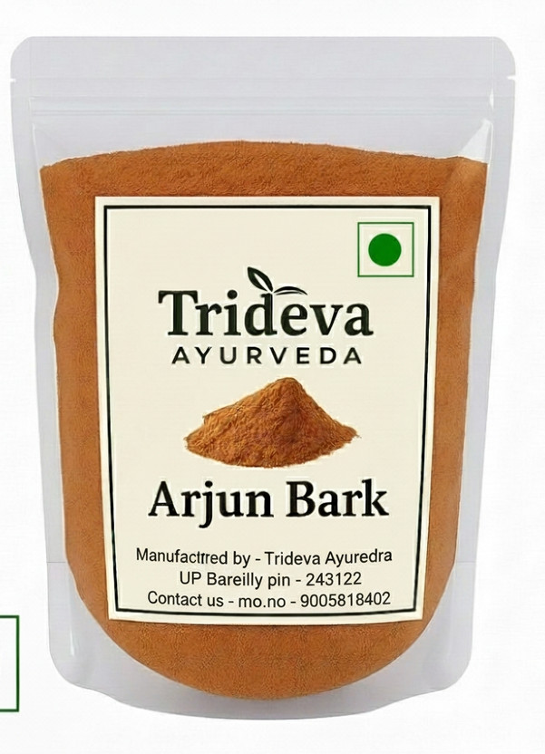 TRIDEVA AYURVEDA Arjun Bark Powder 100% Pure & Natural Fine Powder for Juice, Kadha & Herbal Use(200 g)