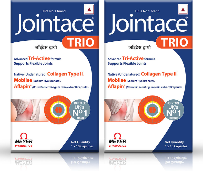 Jointace Trio Capsules, Tri Active Formula To Support Flexible Joints(2 x 10 Tablets)