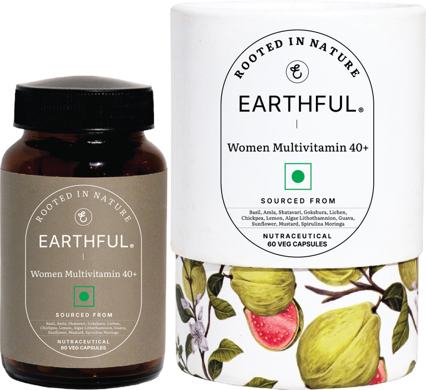 EARTHFUL EARTHFUL 100% Plant Based Multivitamin For Women for Bone Health, Menopause, Hair, Skin(60 Capsules) - Flipkart Deal