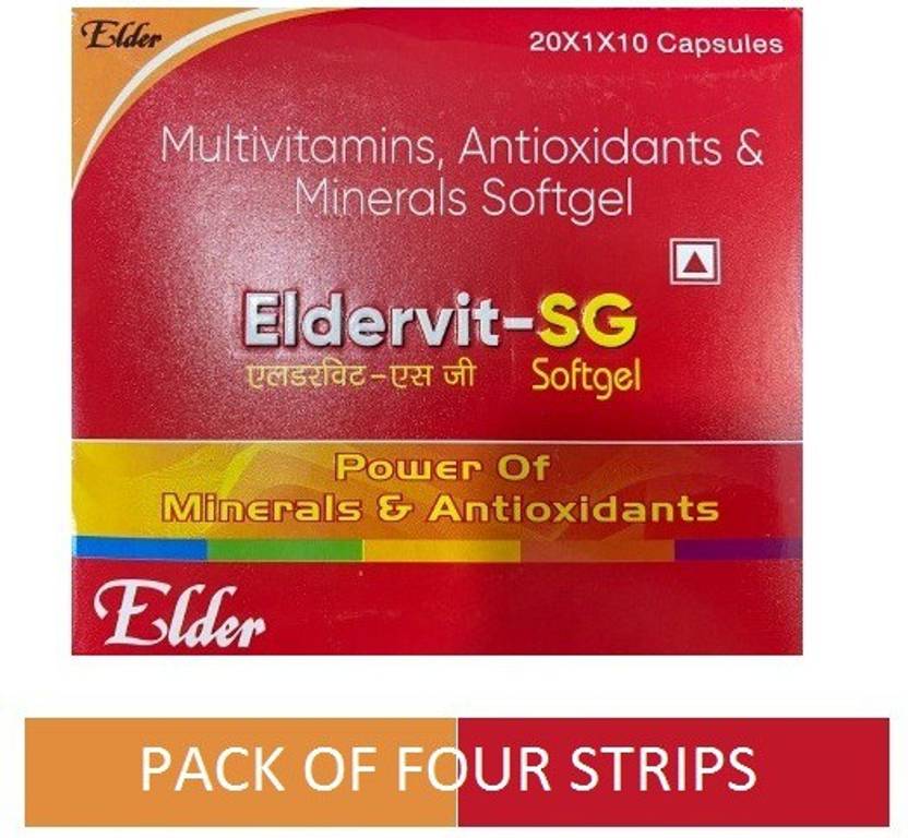 ELDERVIT SG MULTIVITAMIN CAPSULE FOR MEN AND WOMEN (4*10CAPSULES) Price