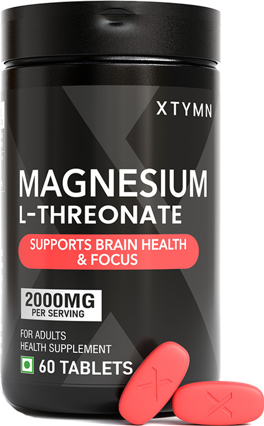 XTYMN XTYMN Magnesium L Threonate for Better Sleep, Brain & Memory Support 60 Tabs(2000 mg) - Flipkart Deal