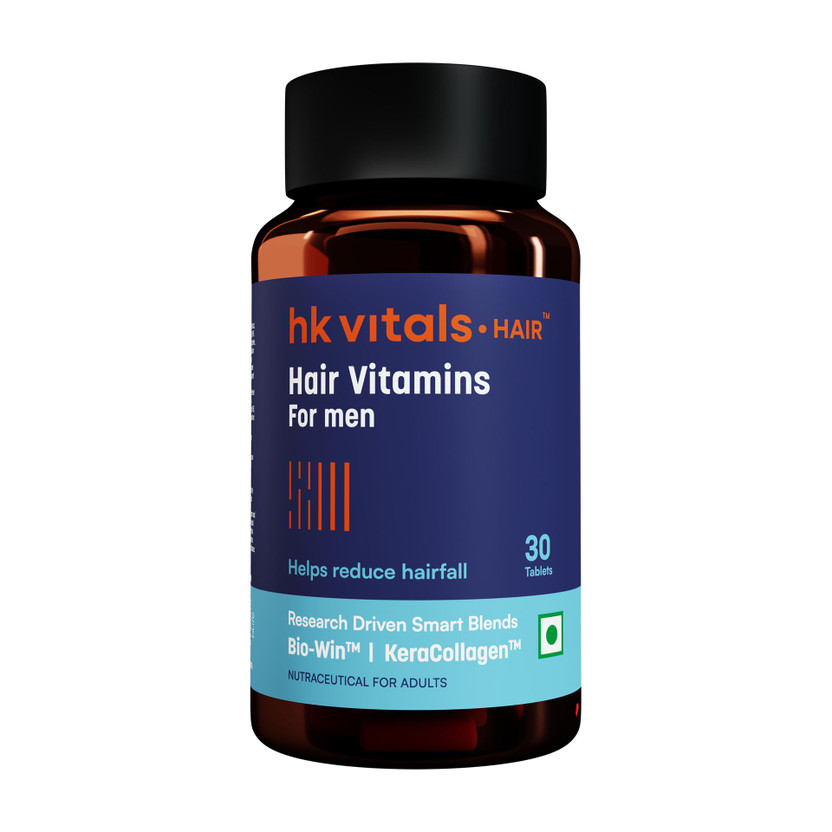 hk vitals Hair Multivitamin with DHT Blockers & Biotin, Helps Reduce Hair Fall(30 Tablets)