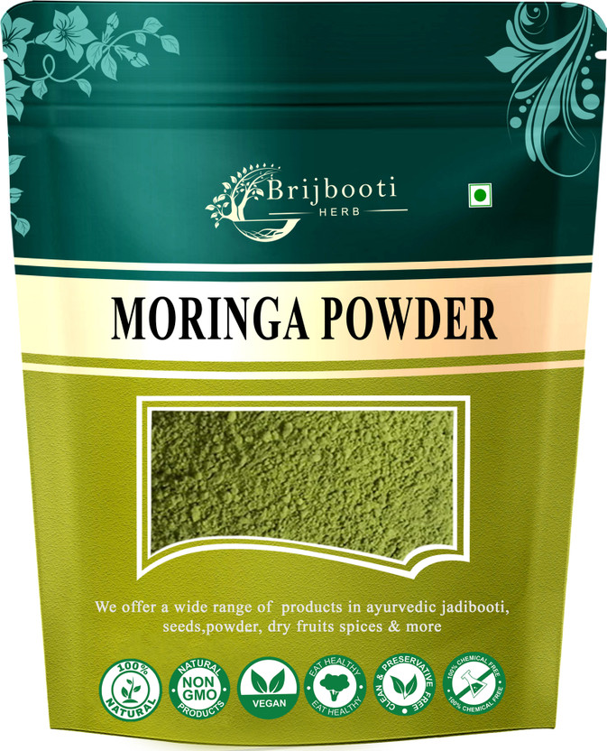 BrijBooti Organic Moringa Powder | Moringa for Immunity, Digestion & Energy |(200 g)