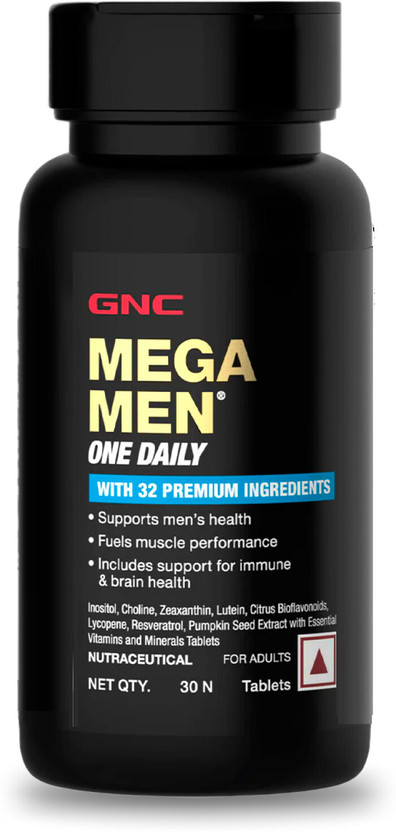 GNC Mega Men One Daily Multivitamin for Men(30 Tablets)