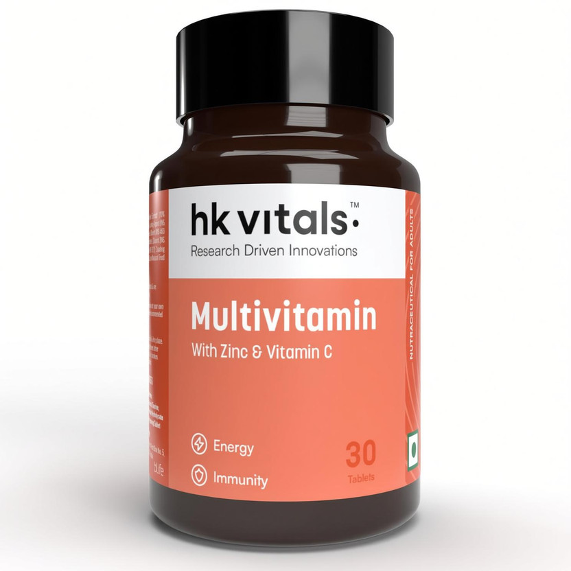 hk hk vitals Multivitamin with Immunity Boosters, for Energy & Stamina(30 Tablets) - Flipkart Deal