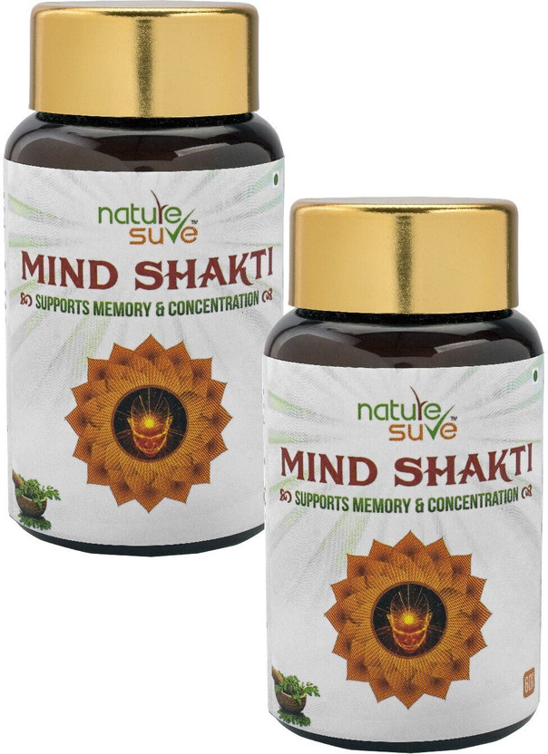 Nature Sure Mind Shakti Tablets with Natural Herbs-2 Pack (2 x 60 Tablets)(2 x 60 No)