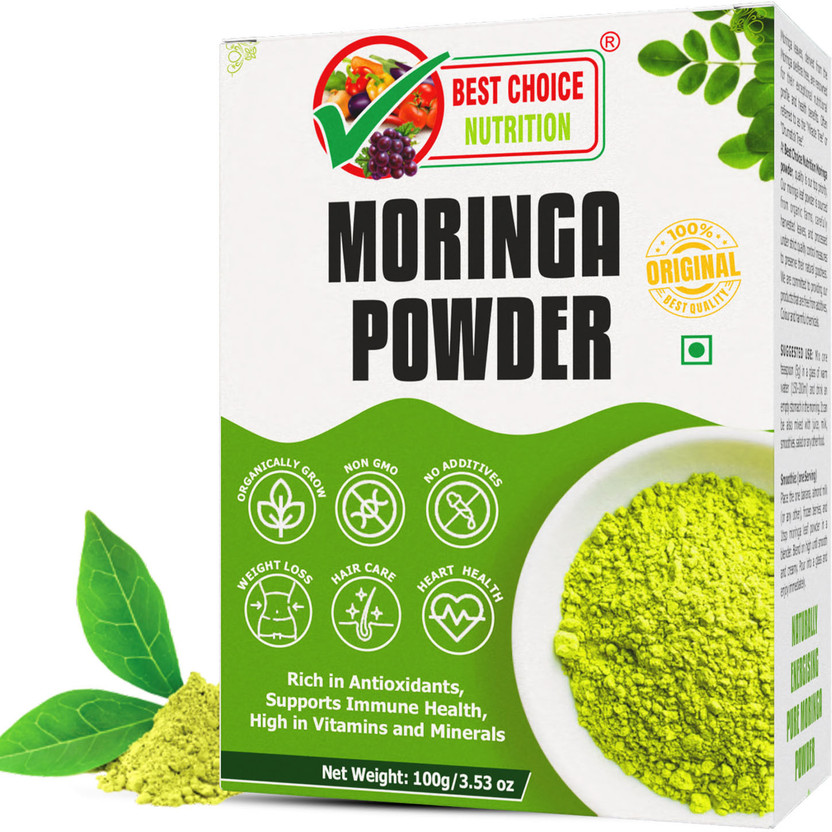 BEST CHOICE NUTRITION Pure Moringa Leaf Powder For Weight Loss(100 g)