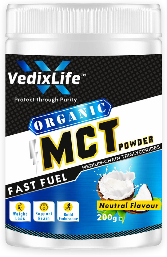 VedixLife Vedix Life MCT Powder, Keto Diet & Support Brain, (200gram)(200 g)