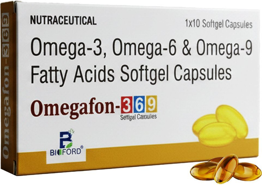 bioford Omegafon 3 6 9 Fatty Acids Derived From Flax Seed Oil(500 mg)