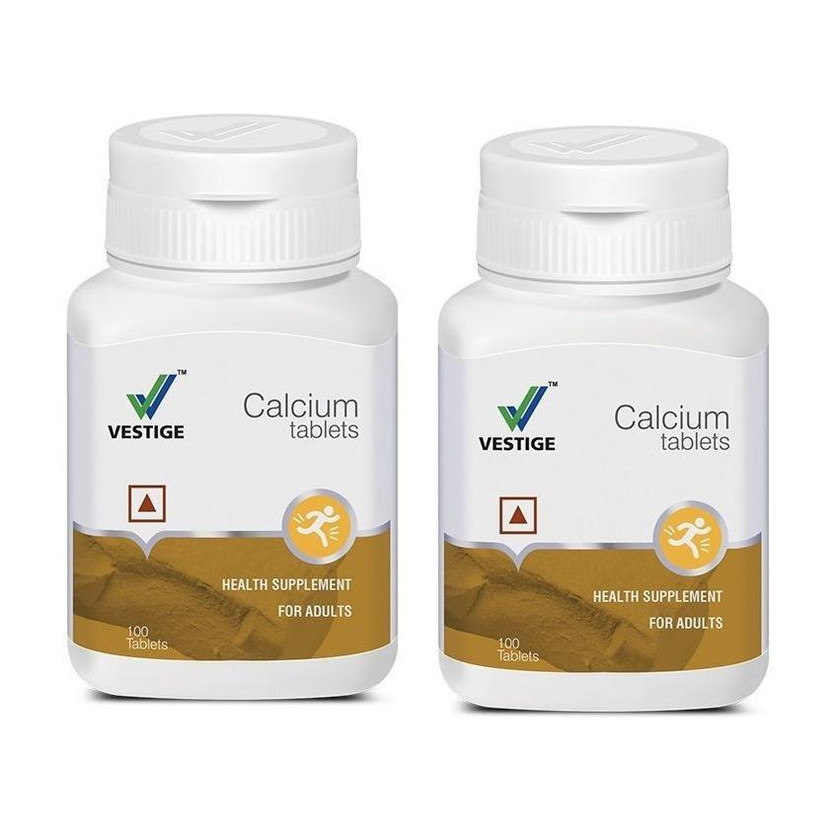 VESTlGE Calciums (2 x 100 Tablets) maintenance of strong bones and teeth(2 x 100 Capsules)