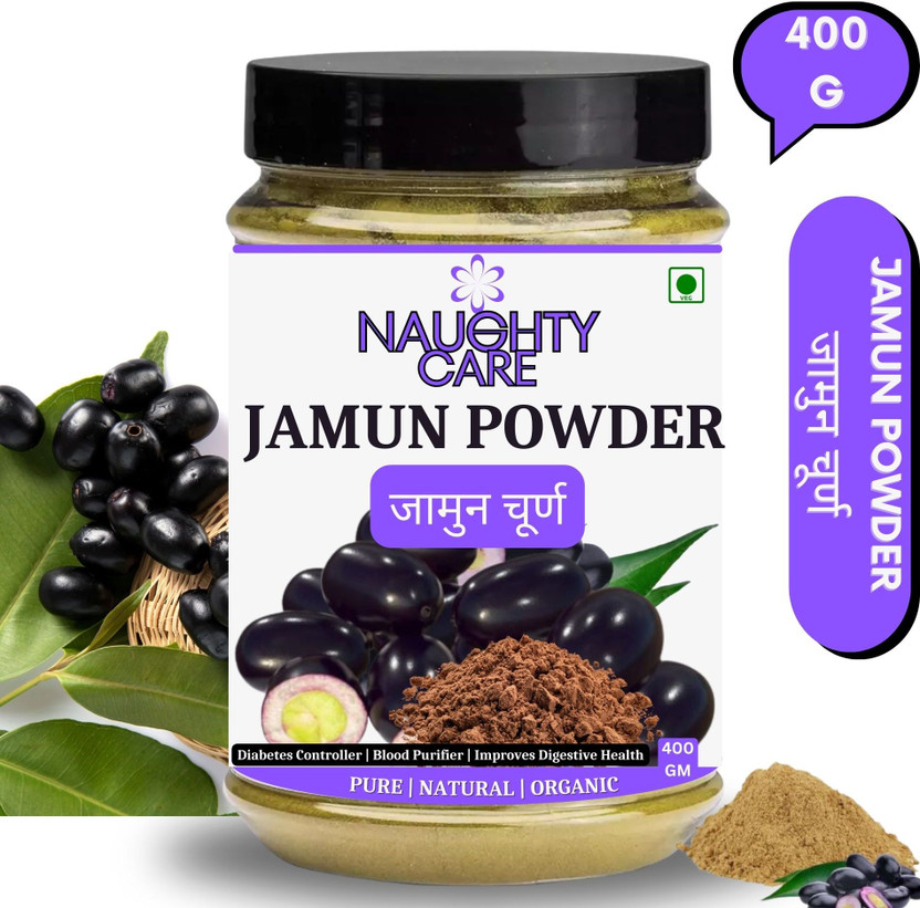 NaughtyCare NaughtyCare Organic Jambu beej Powder | Jamun Seed Powder for Diabetes(400 g) - Flipkart Deal
