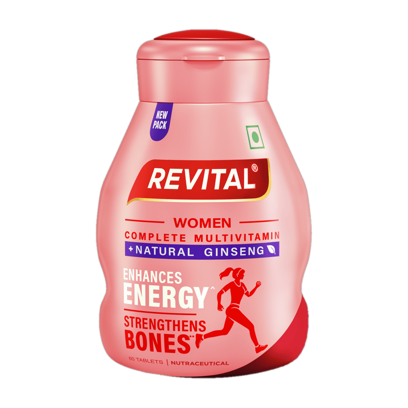 Revital H Women with 22 Multivitamins & Minerals such as Calcium, Iron, Biotin(60 Capsules)