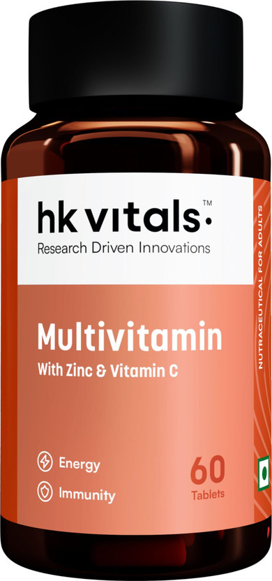 hk hk vitals Multivitamin | With Zinc, Vitamins C & D3, Multiminerals & Ginseng Extract(60 Tablets) - Flipkart Deal