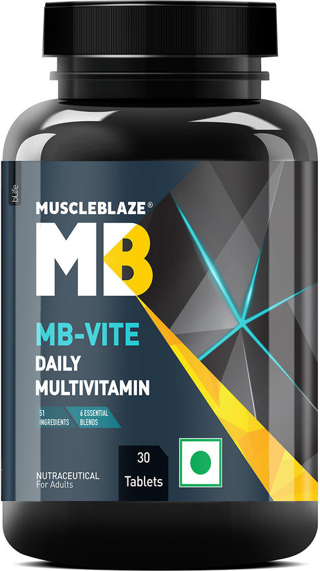MUSCLEBLAZE Multivitamin with Immunity Boosters and Digestive Enzymes, 100% RDA of Vitamin C(30 Tablets)
