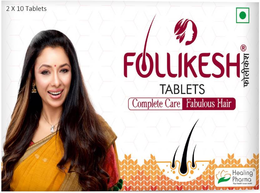 Follikesh Biotin Tablets For Hair Growth, Hair Fall Control With