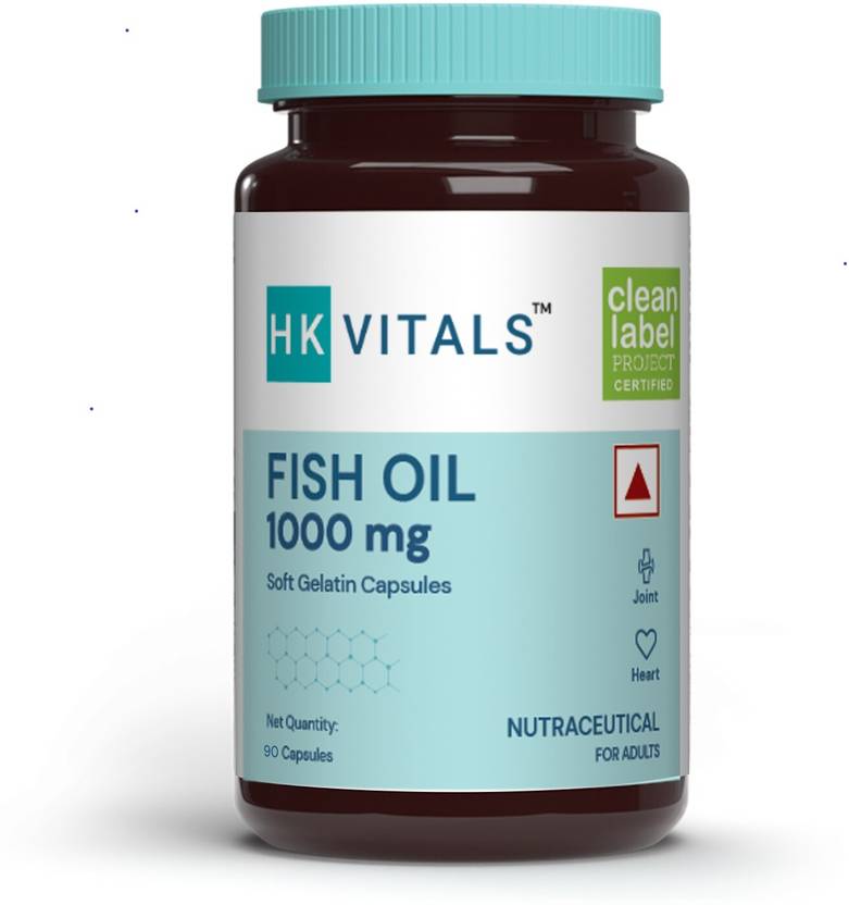 HEALTHKART HK Vitals Fish Oil for Brain, Heart & Joint Health, 90