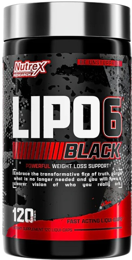 Nutrex Lipo-6 Black THE ULTIMATE FAT BURNER(120 Capsules)