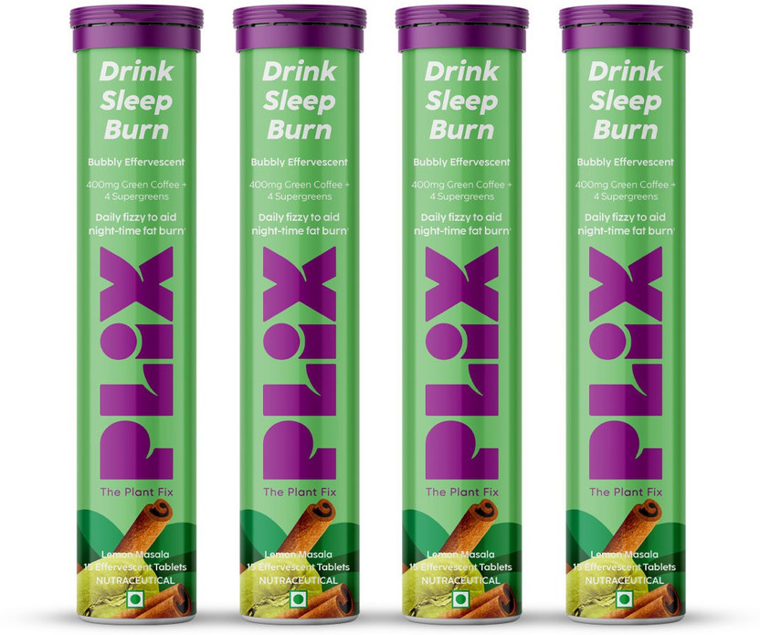 The The Plant Fix Plix Drink Sleep Burn with Green Coffee(4 x 15 Tablets) - Flipkart Deal