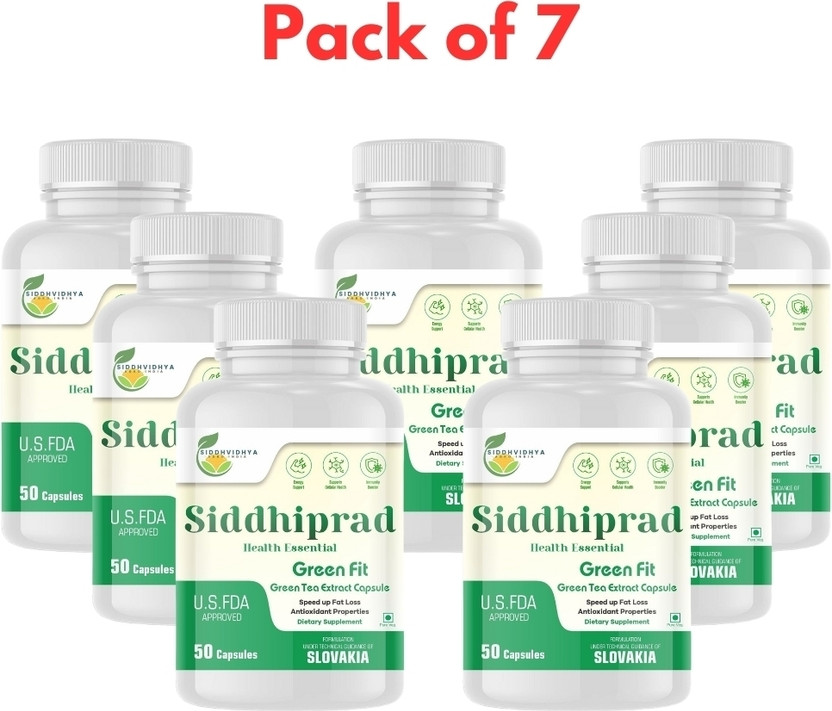 Siddhiprad Green Tea Extract 100% Natural Potent 500 Mg Veg Caps(350 Capsules)