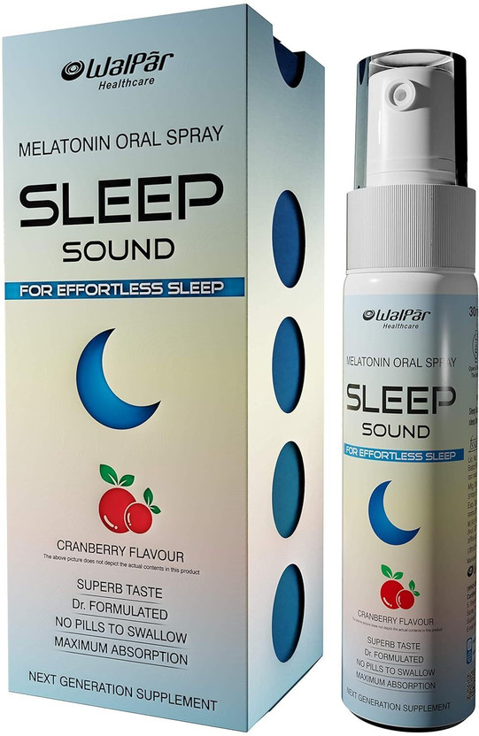 WALPAR WALPAR New Sound Sleep Melatonin Oral Spray - Effortless Sleep, Cranberry Flavor, 30ml(2 mg) - Flipkart Deal